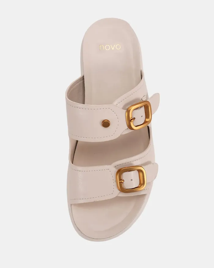 NOVO Shoes Wedges Women WALEH CREAM