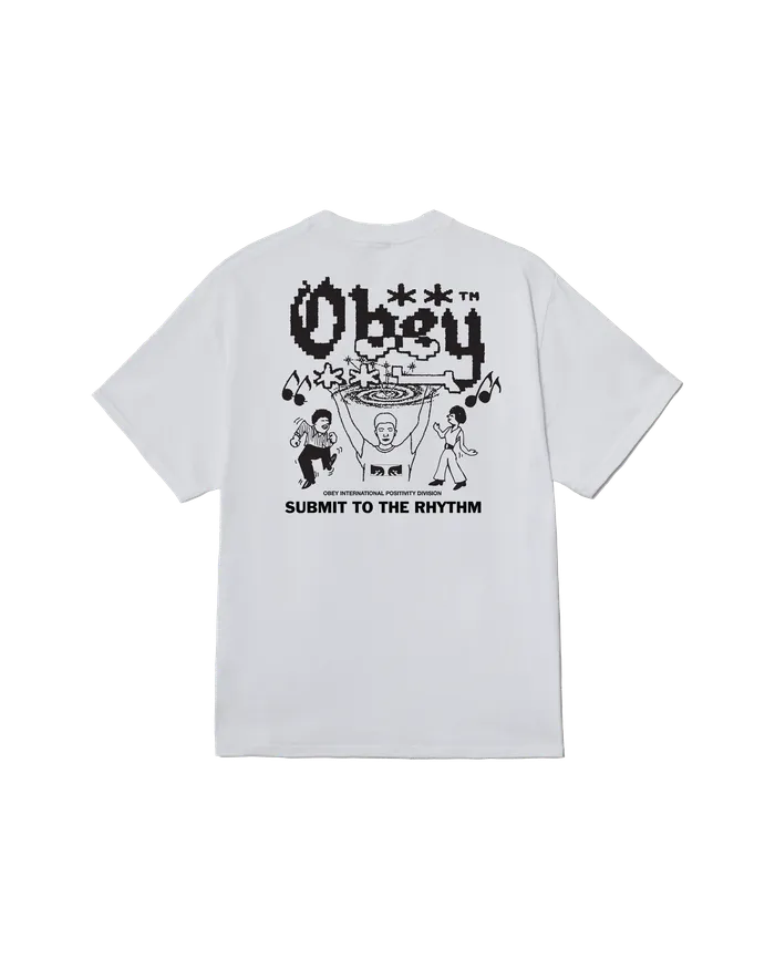OBEY Clothing TSHIRTS Men SUBMIT TO THE RHYTHM CLASSIC TSHIRT White