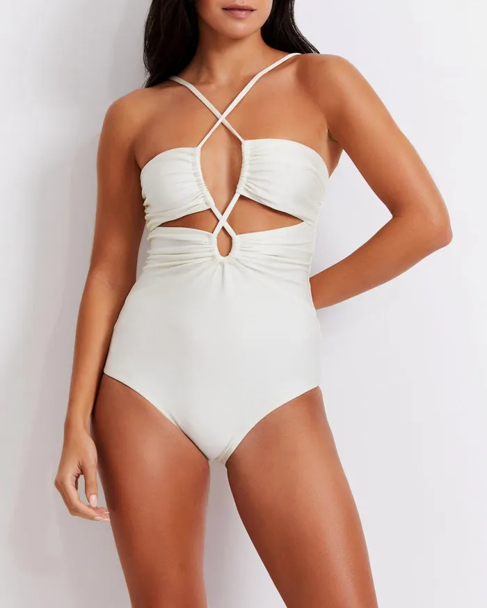 One Pieces Women PatBO LaceUp Swimsuit