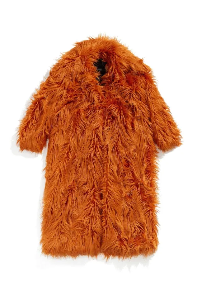 Orange Fur Maxi Coat Orange Women Bimba Y Lola Bimba Y Palomo Orange Fur Maxi Coat Orange Women Bimba Y Lola Bimba Y Palomo