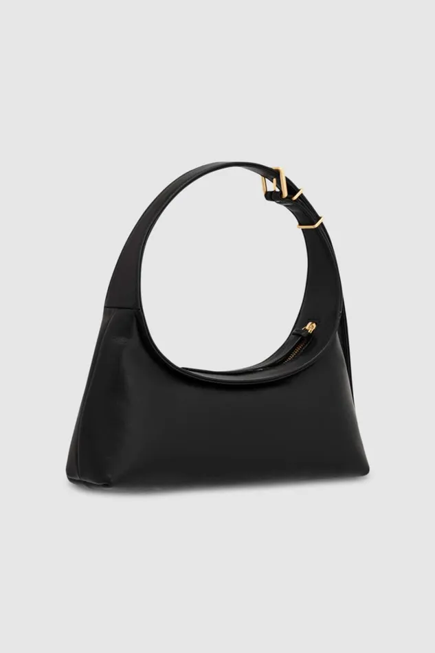 Oroton Cinder Mini Baguette Black Women Mini Bags Oroton Cinder Mini Baguette Black Women Mini Bags