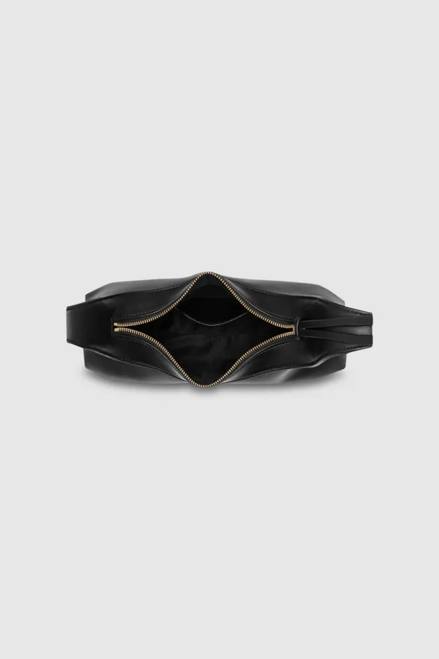 Oroton Cinder Mini Baguette Black Women Mini Bags Oroton Cinder Mini Baguette Black Women Mini Bags