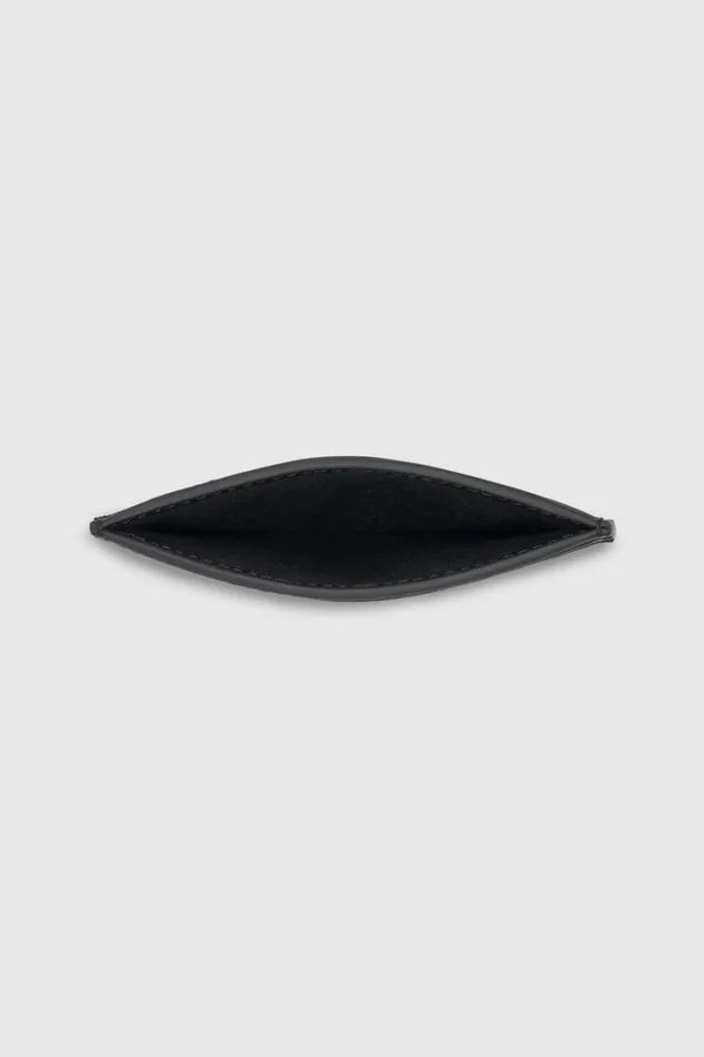 Oroton Clara Smooth Credit Card Sleeve Black Women Wallets Oroton Clara Smooth Credit Card Sleeve Black Women Wallets