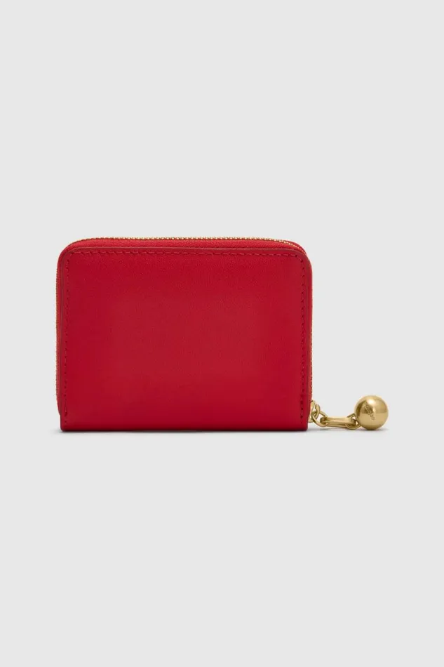 Oroton Clara Smooth Small Zip Wallet Dark Poppy Women Wallets Oroton Clara Smooth Small Zip Wallet Dark Poppy Women Wallets