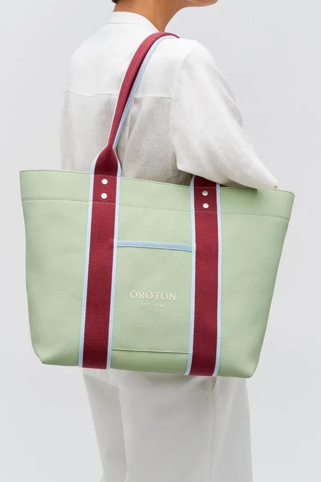 Oroton Crew Tote Agave Mix Women Totes Oroton Crew Tote Agave Mix Women Totes