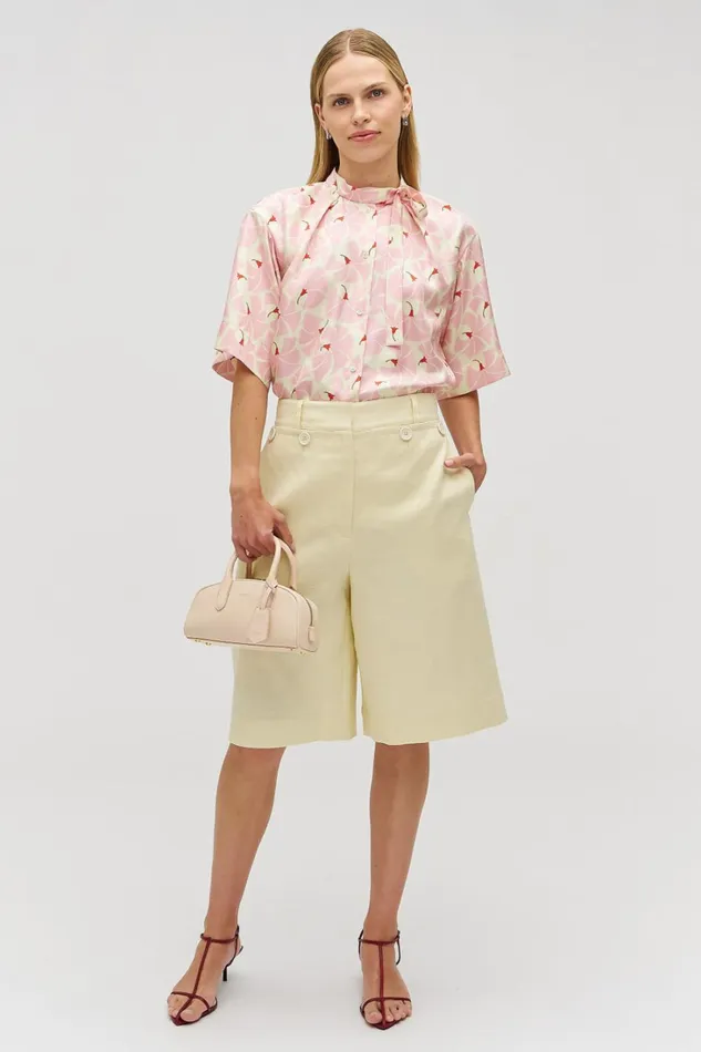 Oroton Culotte Lemon Zest Women Pants Oroton Culotte Lemon Zest Women Pants