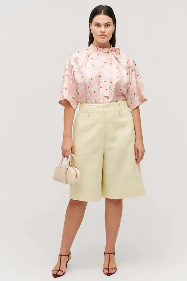 Oroton Culotte Lemon Zest Women Pants Oroton Culotte Lemon Zest Women Pants