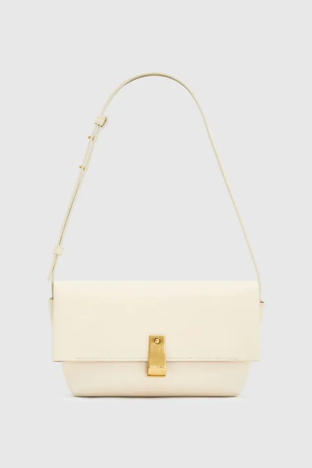 Oroton Etta Medium Clutch Antique Cream Women Mini Bags