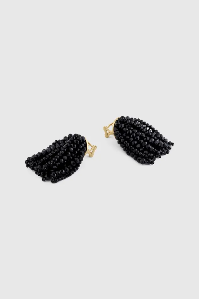 Oroton Fern Drop Earrings Black Women Jewellery Oroton Fern Drop Earrings Black Women Jewellery