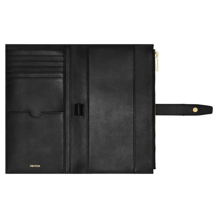 Oroton Fife Travel Wallet Black Women Wallets Oroton Fife Travel Wallet Black Women Wallets
