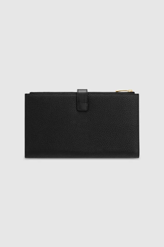 Oroton Fife Travel Wallet Black Women Wallets Oroton Fife Travel Wallet Black Women Wallets