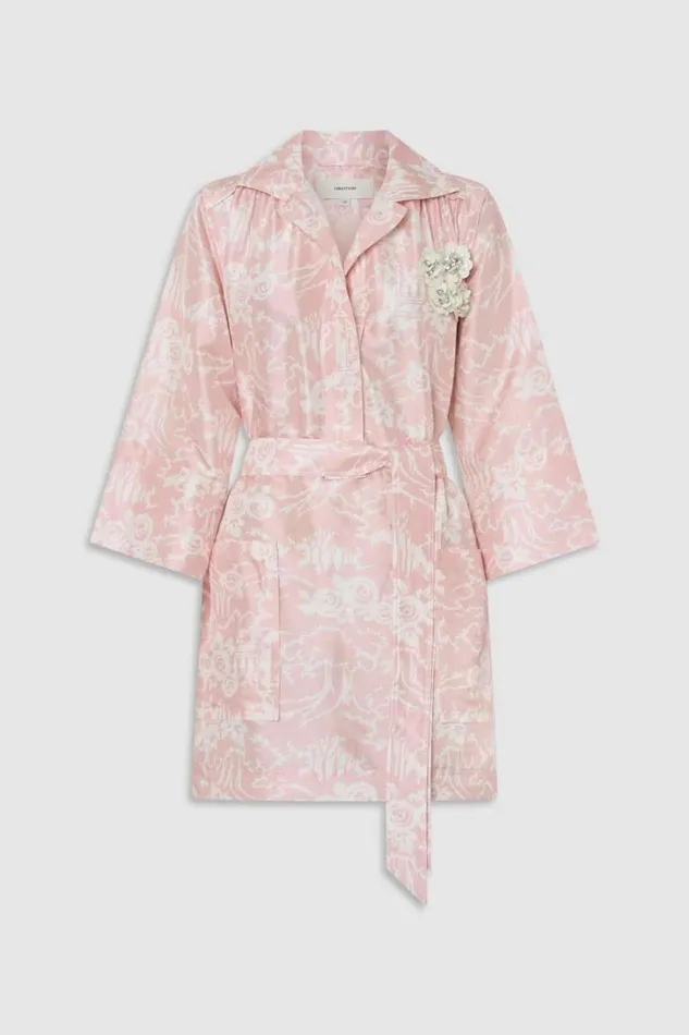 Oroton Garden Toile Embellished Tunic Dress Peony Women Dresses