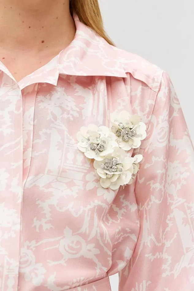 Oroton Garden Toile Embellished Tunic Dress Peony Women Dresses Oroton Garden Toile Embellished Tunic Dress Peony Women Dresses