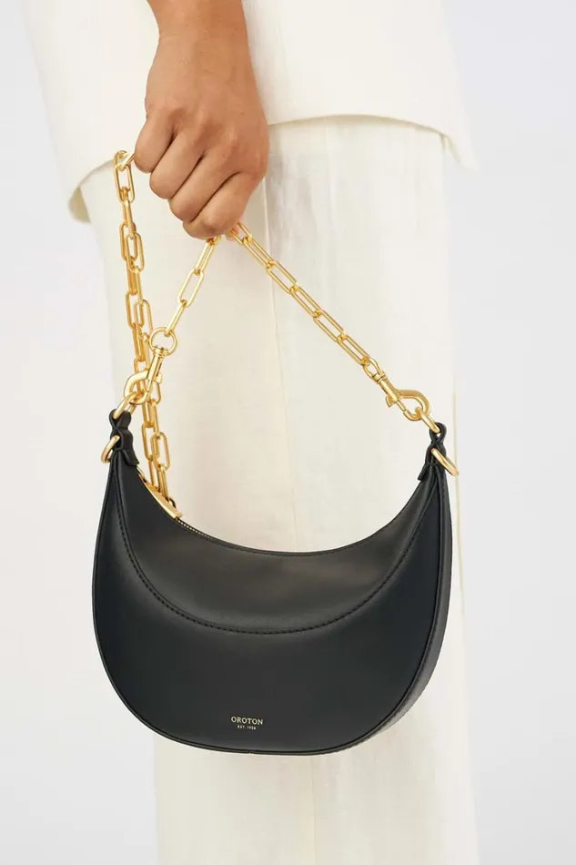 Oroton Isla Long Chain Strap Brass Women Bag Straps