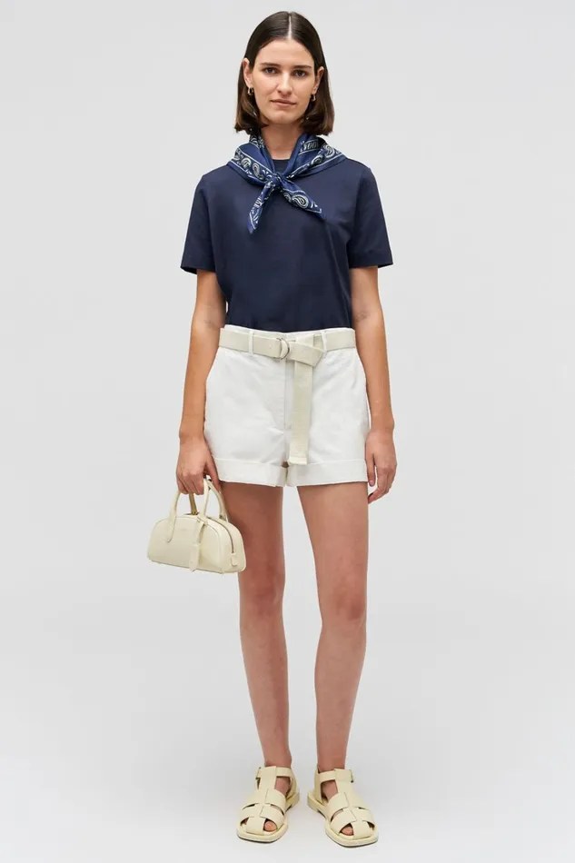 Oroton Maggie Classic Tee North Sea Women Tops Oroton Maggie Classic Tee North Sea Women Tops