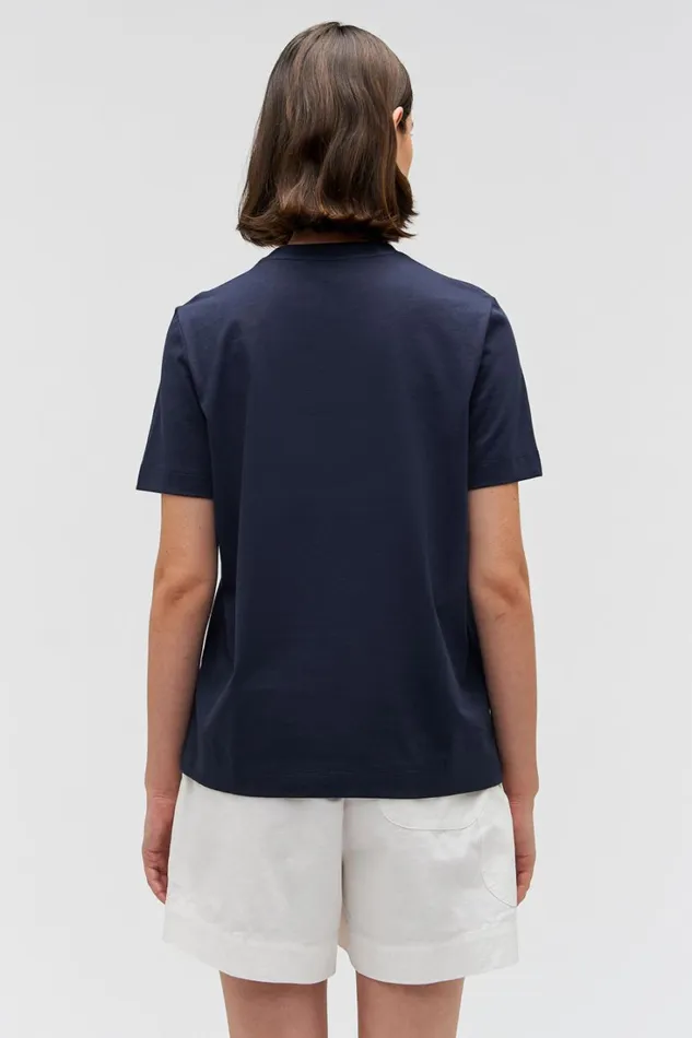 Oroton Maggie Classic Tee North Sea Women Tops Oroton Maggie Classic Tee North Sea Women Tops