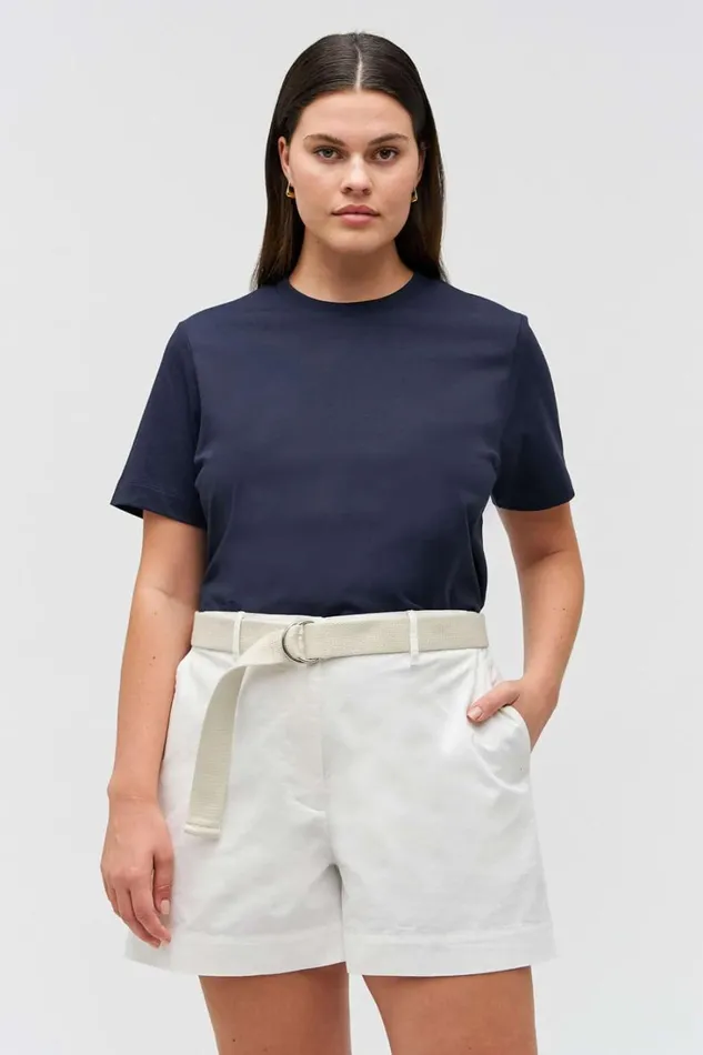 Oroton Maggie Classic Tee North Sea Women Tops Oroton Maggie Classic Tee North Sea Women Tops