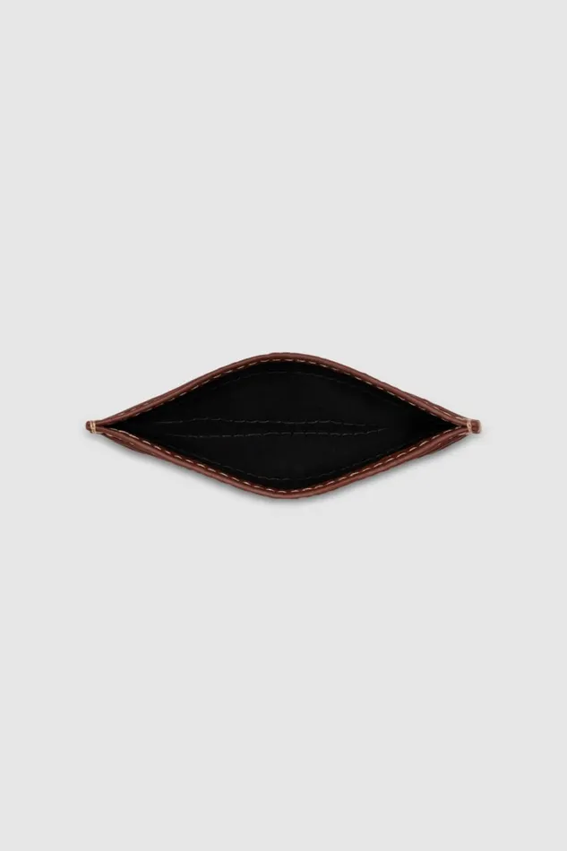 Oroton Marcus Card Sleeve Dark Whiskey Men Wallets Oroton Marcus Card Sleeve Dark Whiskey Men Wallets
