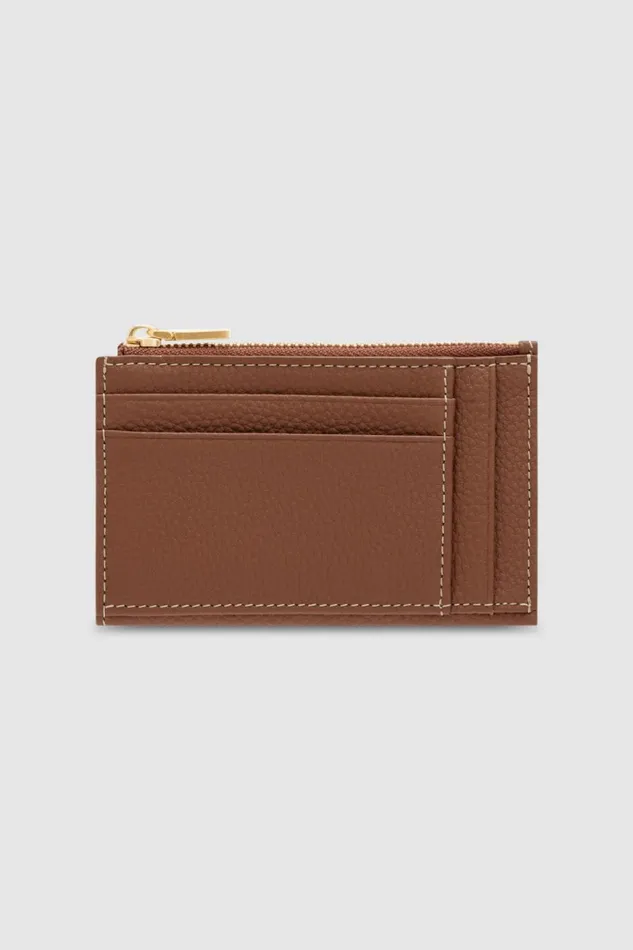 Oroton Margot 4 Credit Card Mini Zip Pouch Whiskey Women Wallets Oroton Margot 4 Credit Card Mini Zip Pouch Whiskey Women Wallets