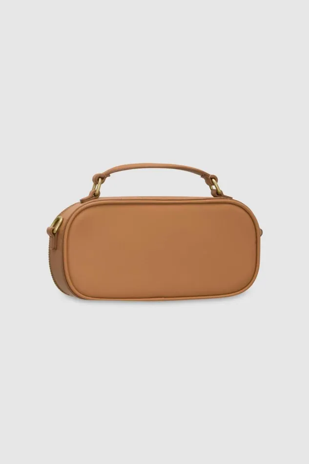 Oroton Margot Camera Bag Dark Camel Women Crossbody Oroton Margot Camera Bag Dark Camel Women Crossbody