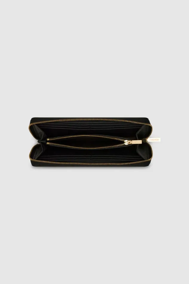 Oroton Margot Medium Zip Around Wallet Black Women Wallets Oroton Margot Medium Zip Around Wallet Black Women Wallets