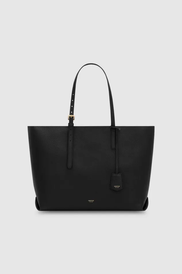 Oroton Margot Medium Zip Tote Black Women Totes