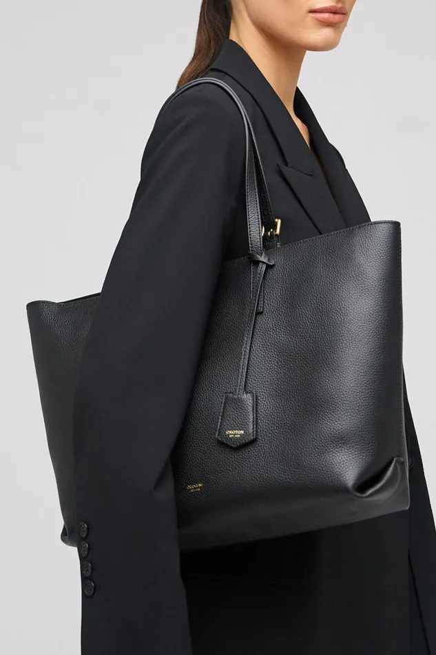 Oroton Margot Medium Zip Tote Black Women Totes Oroton Margot Medium Zip Tote Black Women Totes