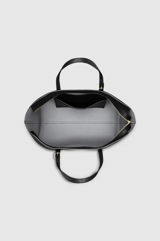 Oroton Margot Medium Zip Tote Black Women Totes Oroton Margot Medium Zip Tote Black Women Totes