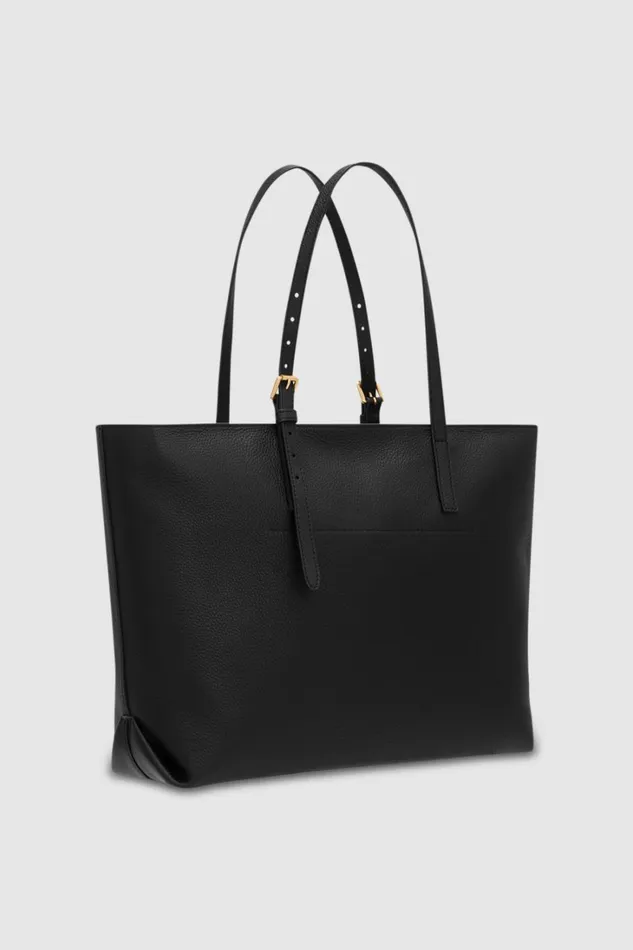 Oroton Margot Medium Zip Tote Black Women Totes Oroton Margot Medium Zip Tote Black Women Totes