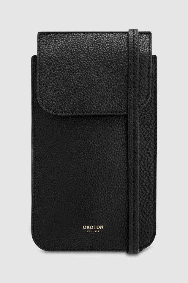 Oroton Margot Phone Crossbody Black Women Crossbody