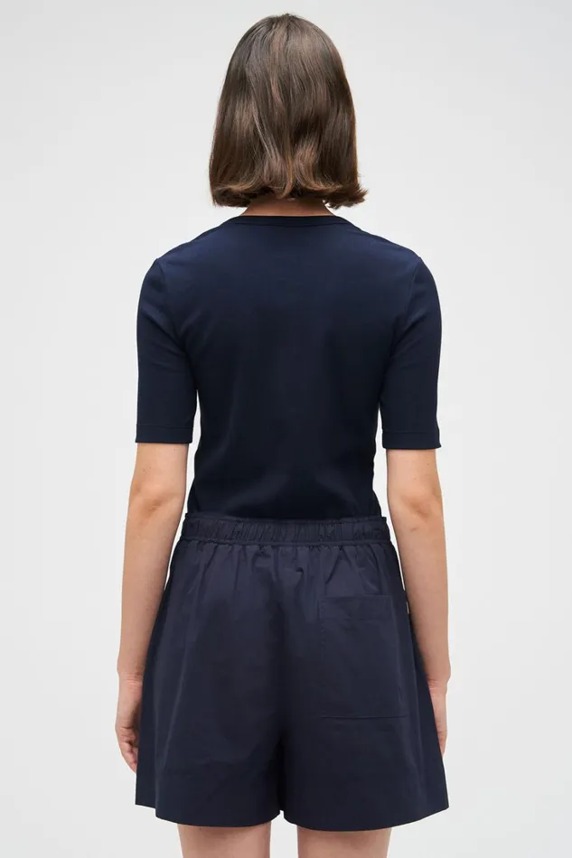 Oroton Margot Rib Henley North Sea Women Tops Oroton Margot Rib Henley North Sea Women Tops