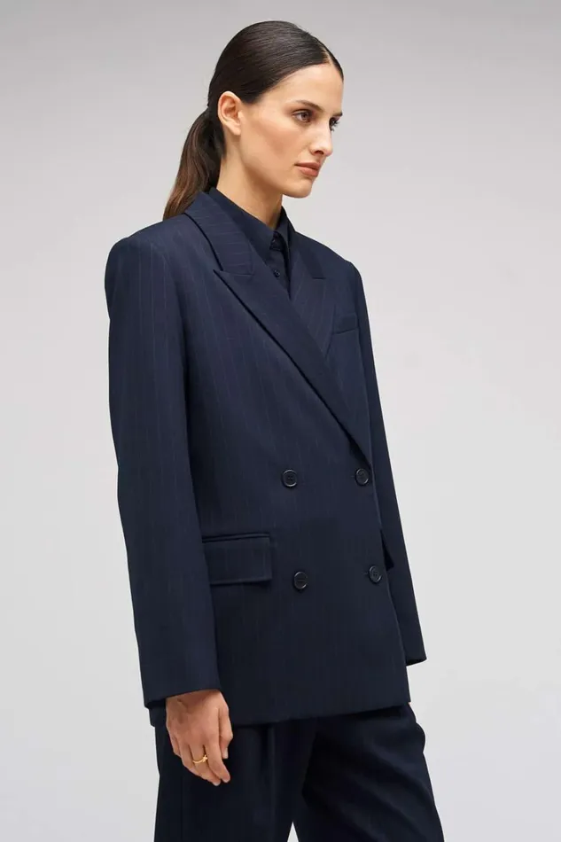 Oroton Pinstripe Blazer North Sea Women Suiting Oroton Pinstripe Blazer North Sea Women Suiting