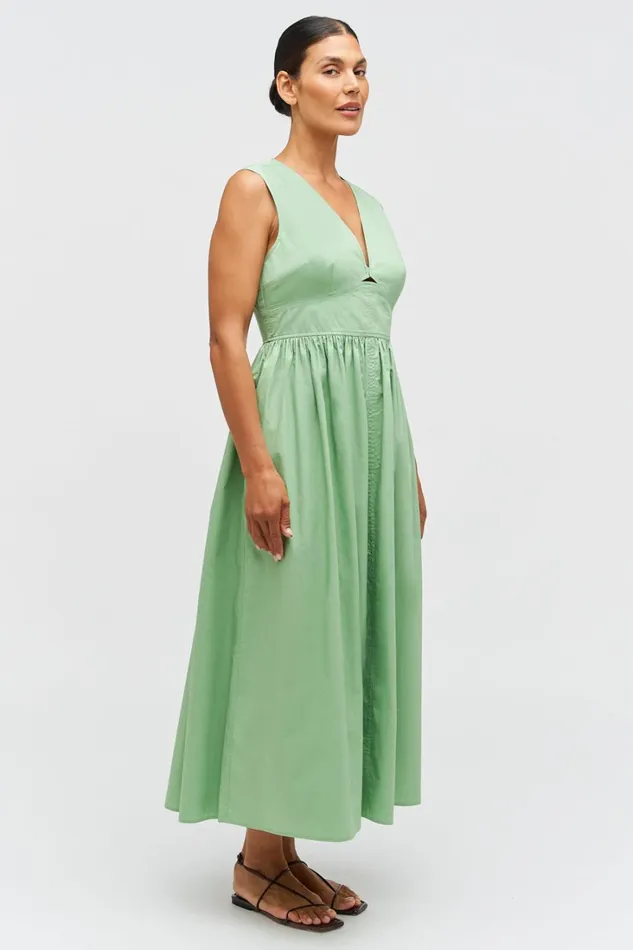 Oroton Poplin Sundress Mint Leaf Women Dresses Oroton Poplin Sundress Mint Leaf Women Dresses