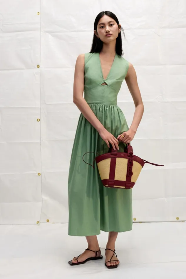 Oroton Poplin Sundress Mint Leaf Women Dresses Oroton Poplin Sundress Mint Leaf Women Dresses