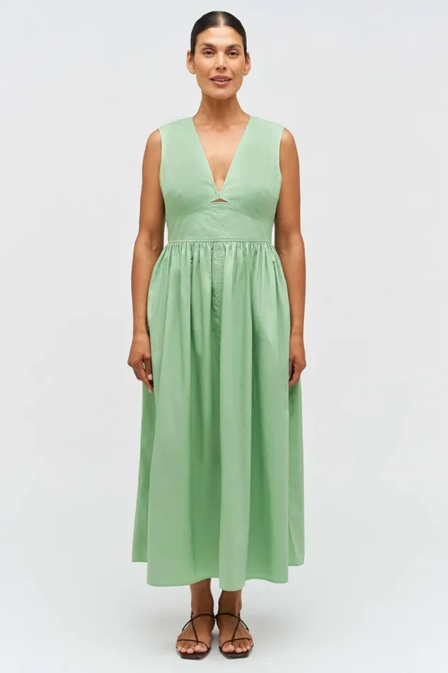 Oroton Poplin Sundress Mint Leaf Women Dresses Oroton Poplin Sundress Mint Leaf Women Dresses