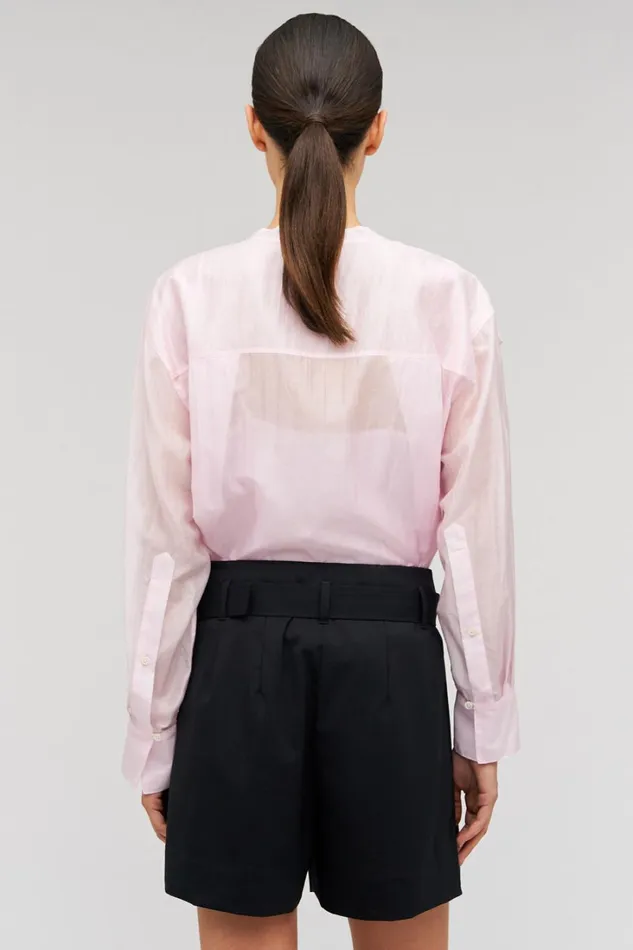 Oroton Scallop Lace Overshirt Pink Rose Women Tops Oroton Scallop Lace Overshirt Pink Rose Women Tops