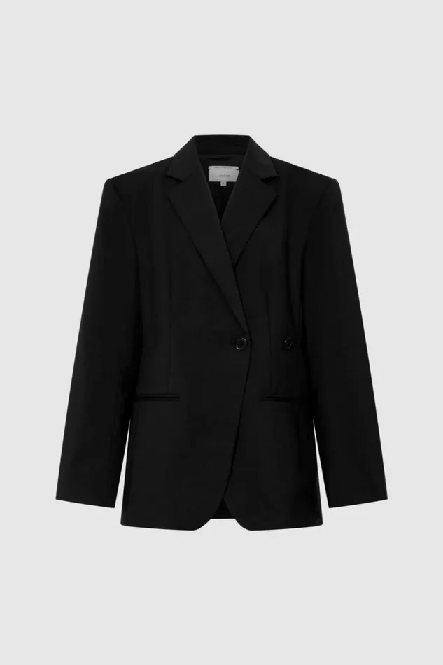 Oroton Wrap Blazer Black Women Suiting