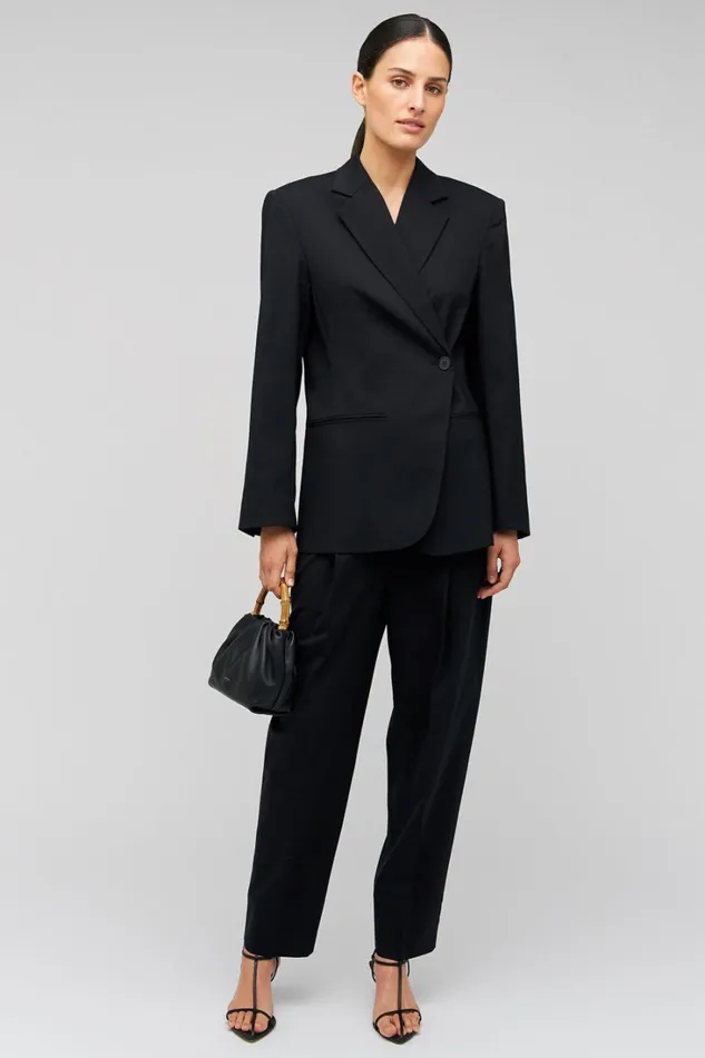 Oroton Wrap Blazer Black Women Suiting Oroton Wrap Blazer Black Women Suiting