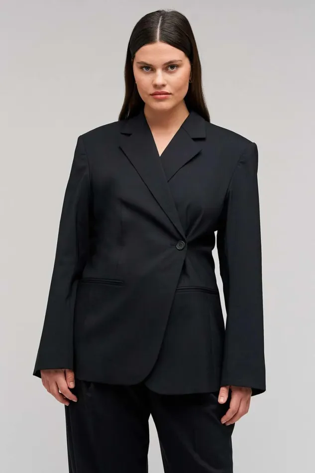 Oroton Wrap Blazer Black Women Suiting Oroton Wrap Blazer Black Women Suiting