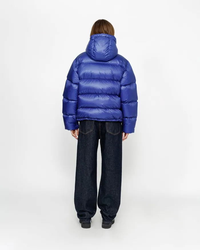 Outerwear MenWomen Stussy DOWN PARKA MICRO RIPSTOP Blue