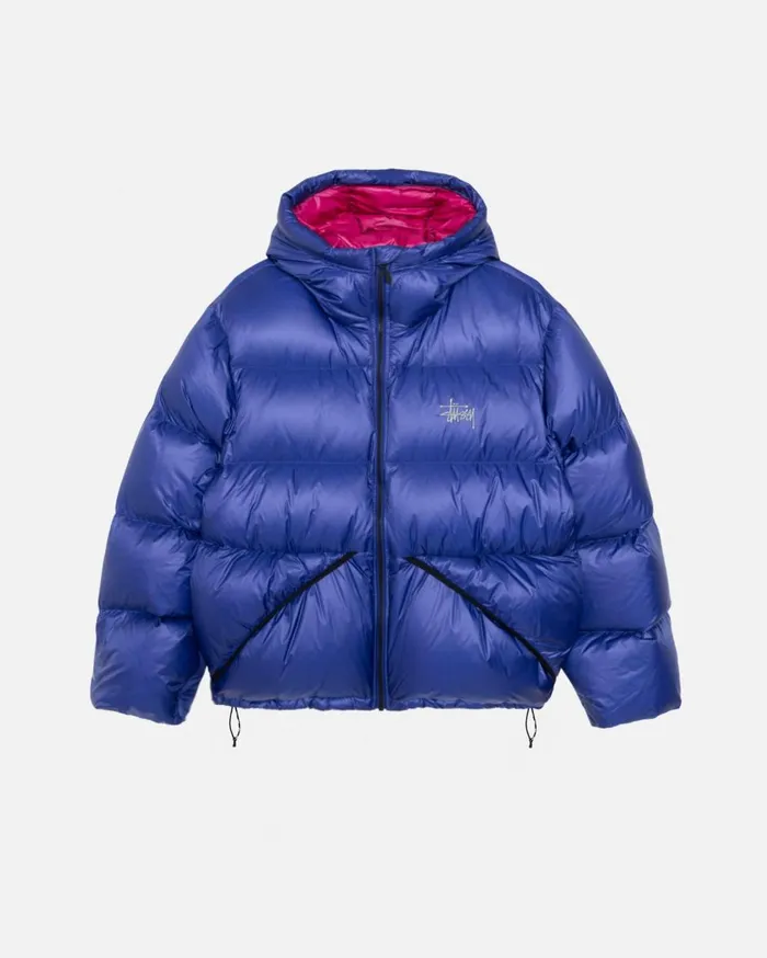 Outerwear MenWomen Stussy DOWN PARKA MICRO RIPSTOP Blue