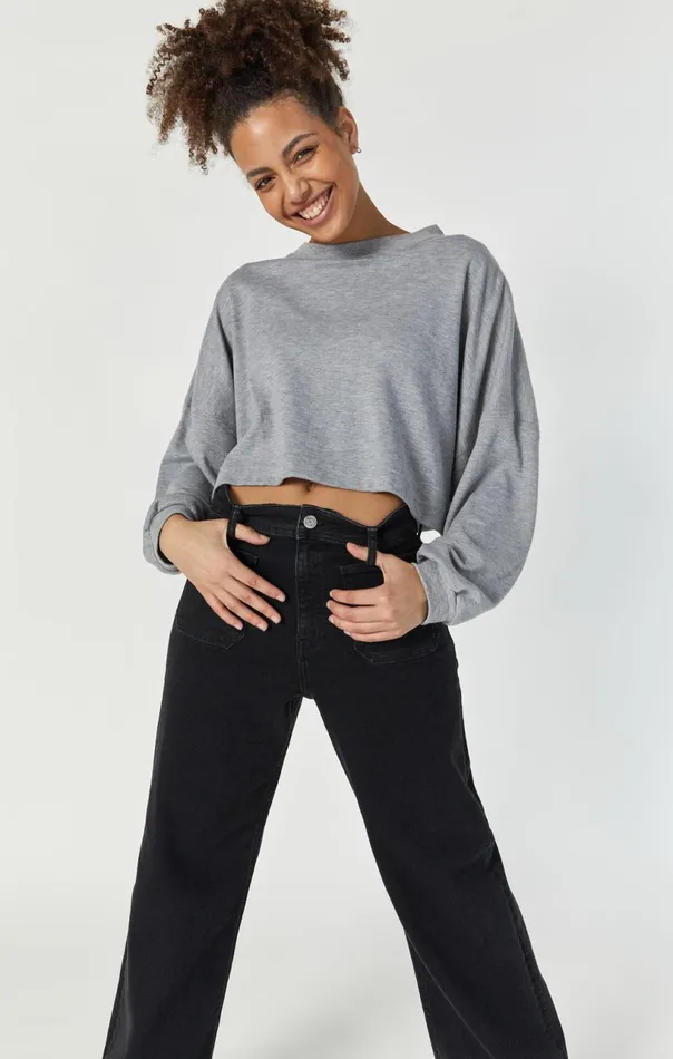 Paloma Marine Wide Leg In Marine Deep Smoke Flex Blue Women Mavi Jeans Denim