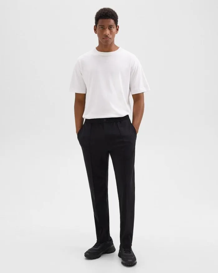 Pants Men Theory Curtis Drawstring Pant In Precision Ponte Black Pants Men Theory Curtis Drawstring Pant In Precision Ponte Black