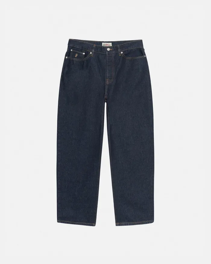 Pants MenWomen Stussy BIG OL039 JEAN DENIM Rinsed Indigo Pants MenWomen Stussy BIG OL039 JEAN DENIM Rinsed Indigo
