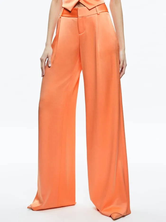 Pants Women Alice Olivia Eric Low Rise Pant Coral