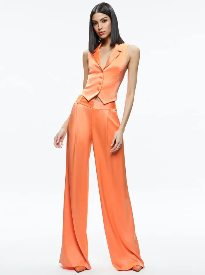 Pants Women Alice Olivia Eric Low Rise Pant Coral