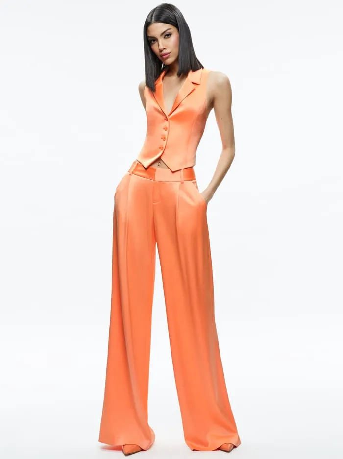 Pants Women Alice Olivia Eric Low Rise Pant Coral