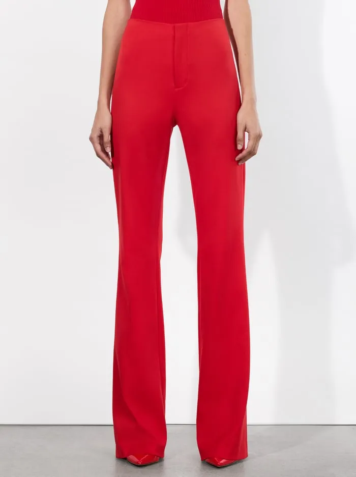 Pants Women Alice Olivia Yuki Trouser Bright Ruby