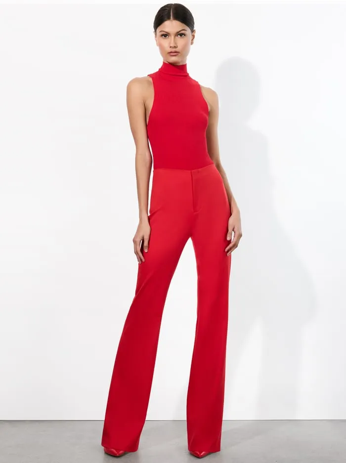 Pants Women Alice Olivia Yuki Trouser Bright Ruby