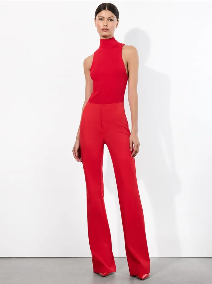 Pants Women Alice Olivia Yuki Trouser Bright Ruby